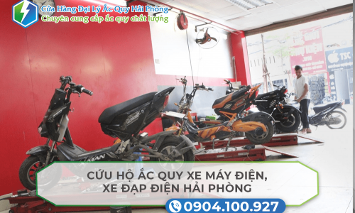 Cứu hộ ắc quy xe máy điện, xe đạp điện Hải Phòng